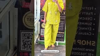 Lightweight Co-ord Set Lemon Color | Fashion Fables | #fashoin