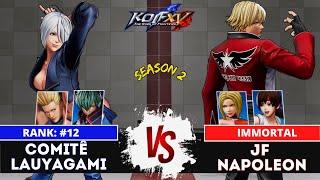 KOFXVLAU YAGAMI (Shun'ei/Angel/Beni) vs JF NAPOLEON (Blue Mary/Yuri/Rock)Ranked Match - 08/24