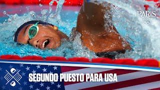 Claire Weinstein, segundo puesto en el heat 2 de 200 m estilo libre | Juegos Olímpicos París 2024