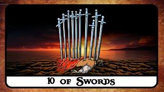 10 of Swords Tarot Card Meaning  Reversed, Secrets, History 