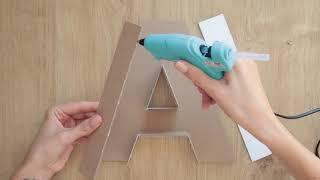  3D letter DIY | how to make a paper letter room decor DIY | origami