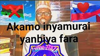 Tofa Malam yace akamo inyamurai "yanbiya fara ko asaki masu daga tutar Tasha.