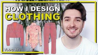 HOW I DESIGN CLOTHING, VLOG 18: Freelance fashion design project 10 garments in 1 day!