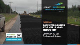 Building Resilient Oil & Gas Roads Using the GEOWEB Geocells