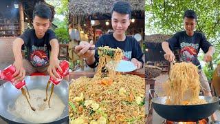 Strange recipe  noodles cook with Coca Cola _ Amazing cooking skill by chef NY.