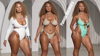 PAMELA ALEXANDRA In Slow Motion | Plus Size Model | Haute Gala | Miami Swim Week 2024 | 4K Vertical