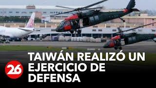 Taiwán realizó un ejercicio de defensa de su aeropuerto frente a un simulacro de un ataque chino