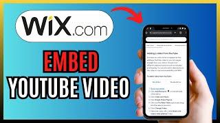 How To EMBED YOUTUBE VIDEO On WIX WEBSITE 2025!