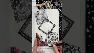 BLACK & RED ️ Scrapbook Journal With Me ASMR #journaling #asmrvideo #scrapbook #anxiety