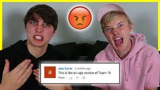 REACTING to our HATE COMMENTS | Colby Brock