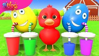 Learn colors with Five Little Ducks | BluLoo Nursery Rhymes & Kids Songs