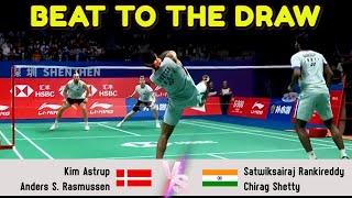 BEAT TO THE DRAW | Kim Astrup/Anders Skaarup Rasmussen VS Satwiksairaj Rankireddy/Chirag Shetty