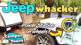 Free Solo OG + Electric Jeep = Jeepwhacker? | AWESOME Rig - Camper Tours!