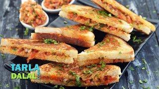 Quick Sandwich Recipe, Veg Tava Sandwich Recipe by Tarla Dalal