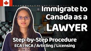 Steps to Get License in Canada for Internationally Graduated Lawyers | NCA | In Tamil