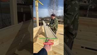 Строим баню 6 на 6 из сухого бруса. Обзор видео у нас на канале! #домизбруса #sbk #сбк #баняизбруса