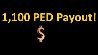 Entropia Universe: 1,100 PED Payout From EarnPED.com! $110 In Real World Cash Money Paid In Game!