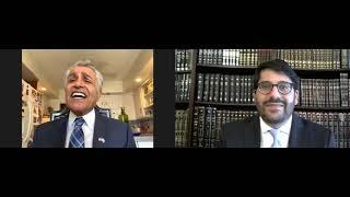 Rabbi and Father Sing Shalom Aleichem