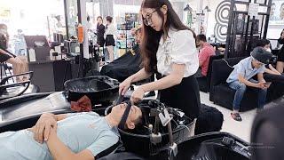 Relaxing shampoo and facial massage at 30 shine Bien Hoa with a beautiful girl