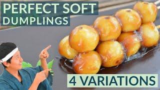 Best ratio of mochi flour mixture for Your Mitarashi Dango | Japanese sweets recipe | No microwave