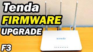 Tenda F3 Router Firmware Upgrade Step by Step Tutorial