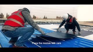 Sunman Energy - eArc Solar Module Installation Quick Guide (Tin Roofs)