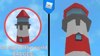 HOW TO GET On top of the world BADGES! Epic Minigames (ROBLOX)