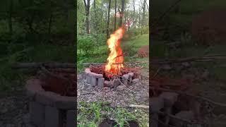 huge bonfire