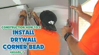 How to install drywall corner bead