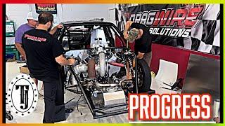 Progress! Uncle Mike Saves the Day / Tube chassis Mustang getting closer /  Turbocharged BBC