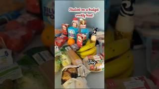 Weekly necessities haul as a student on a budget #shorts #food