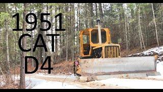 STARTING 1951 CAT D4-7U Tractor/Dozer - CLOSE UP