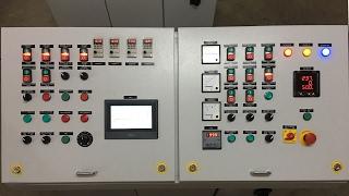 Small asphalt drum mixer control panel | Mini drum mix plant panel