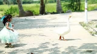 Yashika Cute and Funny moment with Ducks