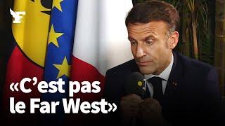 Emmanuel Macron: la Nouvelle-Calédonie, «c'est pas le Far West»