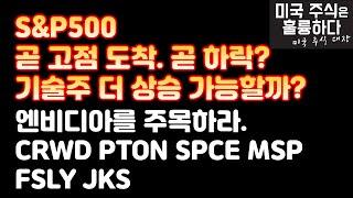 미국주식 기술주들 여기에서 상승 멈추나? 증시를 읽는 방법을 하나 알려드립니다. 주린이 탈출 방법