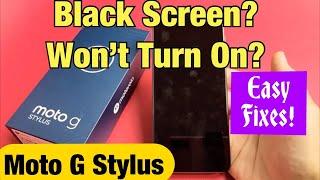 Moto G Stylus: Black Screen? Won't Turn On? Easy Fixes!