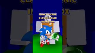 How to make CLASSIC SONIC in ROBLOX #roblox #robloxavatar #sonic #sonicthehedgehog #shorts