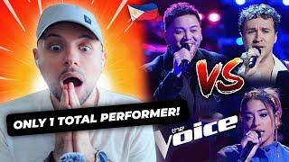 Sofronio Vasquez shows the other 2 contests who's BOSS on the Voice knockouts