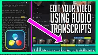 Use TEXT to edit your video! - Audio Transcription in Resolve 18.5 Beta!