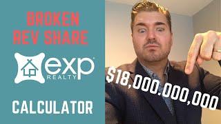 Warning: BROKEN eXp Realty Rev Share Calculator online