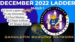 Candlepins for Cancer Ladder: Match 1 Scott Lapierre vs. Jay Simoneau