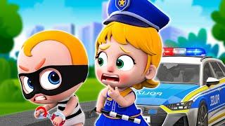 Police Girl vs Little Thief - Little Police Song - Funny Songs & Nursery Rhymes - PIB Little Song