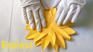 HOW TO MAKE A PAPER SUNFLOWER| EASIEST METHOD
