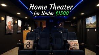 Awesome DIY Basement Home Theater for Under $1500