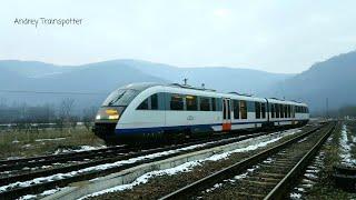 Trenuri iarna în Defileul Crișului Repede / Winter Trains in Crisul Repede's Canyon