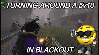 WINNING a 5v10 in BLACKOUT [Roblox Blackout]