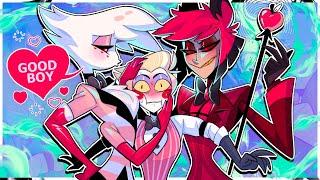 Angel & Alastor Seduces Lucifer | Hazbin Hotel Comic Dub