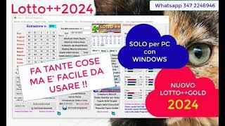 NUOVO LOTTO++GOLD 2024 !!!   NUOVO CON NUOVE FUNZIONI.. DA VEDERE !!