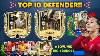 TOP 10!! BEST CB IN FIFA MOBILE 22 | BEST DEFENDER FOR EVERY BUDGET IN FIFA MOBILE 23